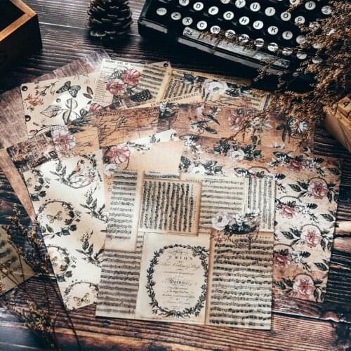 Vintage Feather Bird Collage Basic Material Paper DIY Scrapbook Base TAG. Photo Props Gift Packaging Decoration