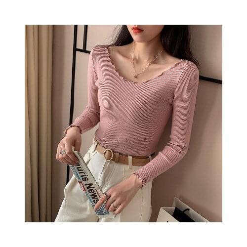 Bonjean Autumn Winter Knitted Jumper Tops turtleneck Pullovers Casual Sweaters Women Shirt Long Sleeve Tight Sweater Girls