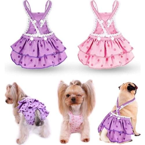 Female Dog Diaper Washable Menstrual Panties Dogs Nappy Sanitary Pants Physiological Underwear Dot Print Shorts Puppy Pants