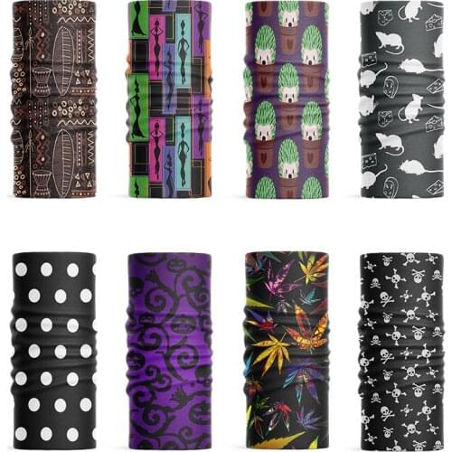 New 3D Printed Women Multifunction Scarf Outdoor Sports Riding Dustproof Headwear Neck Gaiter Face Head Wrap Mens Cover Bandana