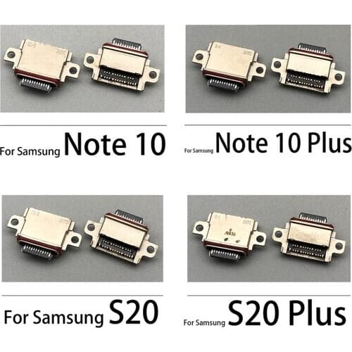 2pcs，Charger Micro USB Charging Port Dock Connector Socket For Samsung Galaxy Note 10 S20 Plus