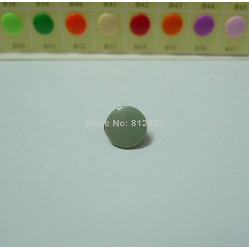 200 Sets #B30 SAGE GREY T5 Glossy Round KAM Snap Buttons 60 Colors Available in Stock