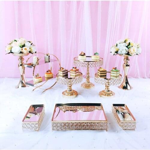 9pcs Wedding Display Cake Stand Cupcake Tray Tools Home Decoration Dessert Table Decorating Party Suppliers