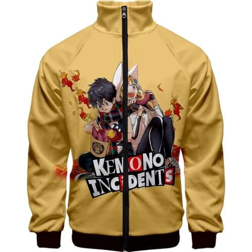 Anime Kemono Jihen Kusaka Kabane Kon Cosplay Costume Unisex Jacket Tops Girls Boys Costume Adult Kids School Uniform Sweatshirt