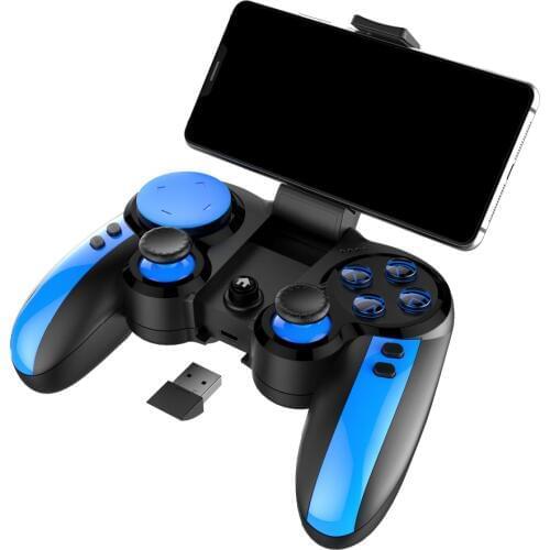 Wireless Bluetooth Gamepad Joystick Game Controller with 2.4G Receiver/Replaceable Cross Key/Turbo for Smartphone/TV/TVBox/PC