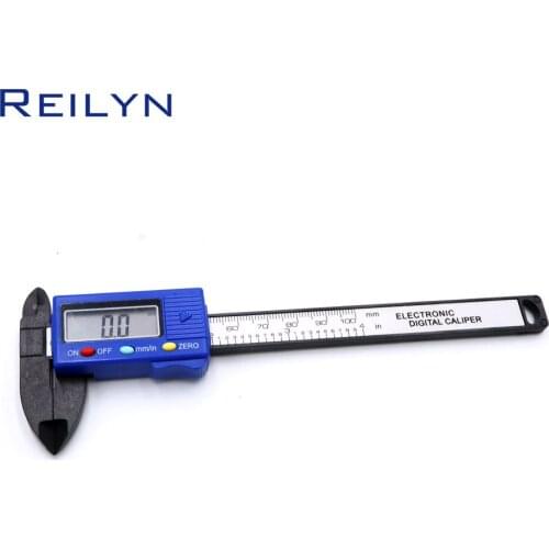 LCD display digital caliper 1pc Electronic Digital caliper 0-100mm 0-150 0.1mm PA66 plastic digital measurement gauge