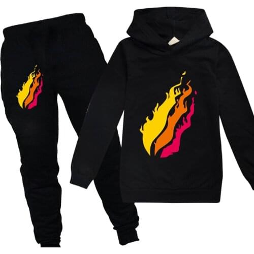 2-14Y Baby Hoody 3D-printed Game Design Clothing Set Hoodie and Pants Set Toddler Boys Clothing Kids Tracksuit Sportsuit Outfit