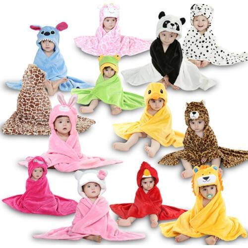 Unisex Baby Animal Face Baby Bath Hooded Towel, Perfect Baby Shower Gift for Newborns Infants Toddlers Kids Boys Girls