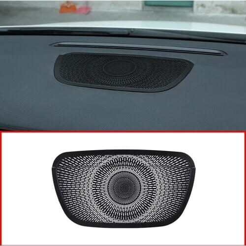 For Mercedes Benz B Class W247 2020 Black Aluminum Alloy Car Dashboard Speaker Cover Trim Interior Car Accessories
