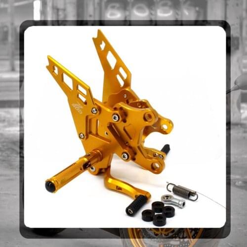 For KAWASAKI Z 900 Z900 2017 2018 2019 Motorcycle Accessories CNC Aluminum Footrest Rear Sets Adjustable Rearset Foot Pegs Gold