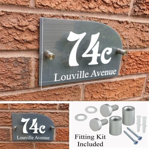 Customized House Number House Plaque House Acrylic Sign Door Numbers Address plate A2