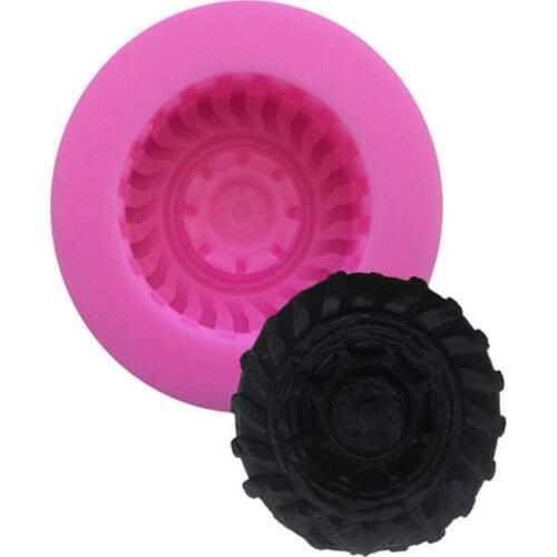 DIY Tools about Automobile Tires for Boys 3D Liquid Silicone Cake Mold/Pastry Mould/Jello Pudding/Chocolate Molds/Ice Cube/Soap