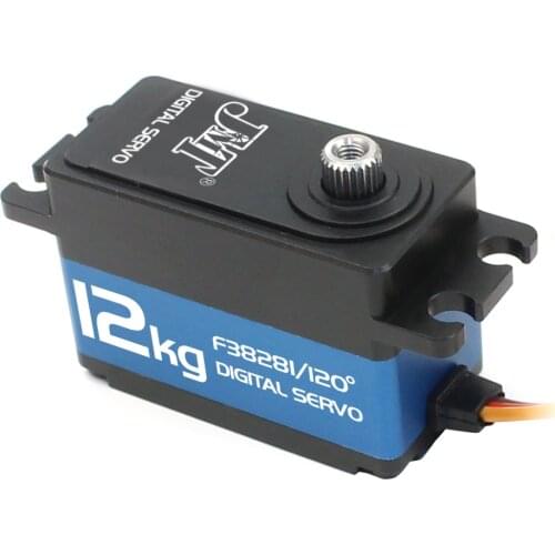 JMT 12kg Large Torque Metal Teeth Digital Servo Steering Gear IP65 Waterproof 120-360 Degree for RC Model Aircraft Car Robot Arm