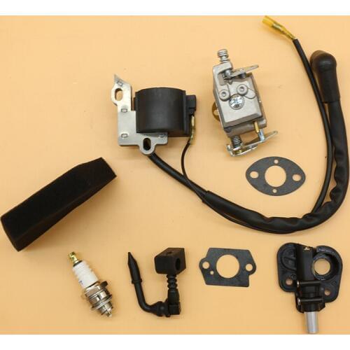 Carburetor Ignition Coil Spark Plug Oil Pump Kit Fit For Partner 350 351 370 371 390 420 440 Gas Chainsaw Spare Parts