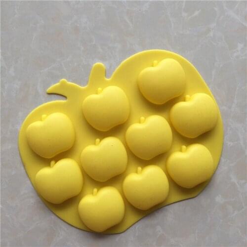 Creative apple fruit ice grid silica gel chocolate mold DIY Bakery soap making