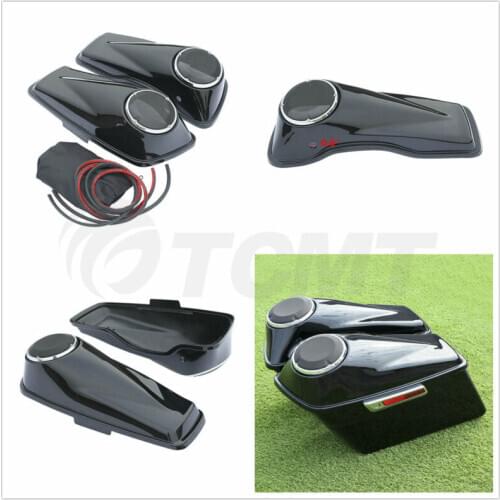 Motorcycle 6.5" Speaker Saddlebag Lid For Harley Touring Electra Road Street Glide Ultra-Classic FLHR FLHT FLTRXS FLTRU 2014-20