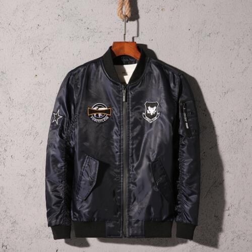 YuWaiJiaRen Bomber Jacket Men Pilot Air Force Army MA 1 Windbreaker Coat Military Style Hip-Hop Loose Jacket Coats