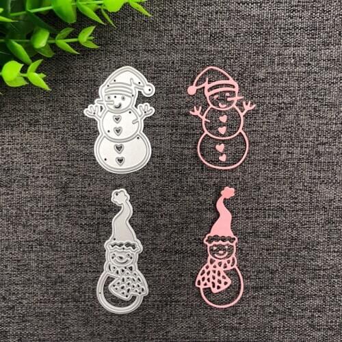 Bunnymoon Snowman Metal Cutting Dies Stencils for DIY Scrapbooking/photo Album stamps Decorative Embossing DIY Paper Card