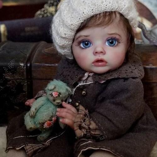 12Inch Fairy Doll Kit DIY toys New Reborn FLO Blank doll prototype mold Unfinished Unpainted reborn kits for children gift