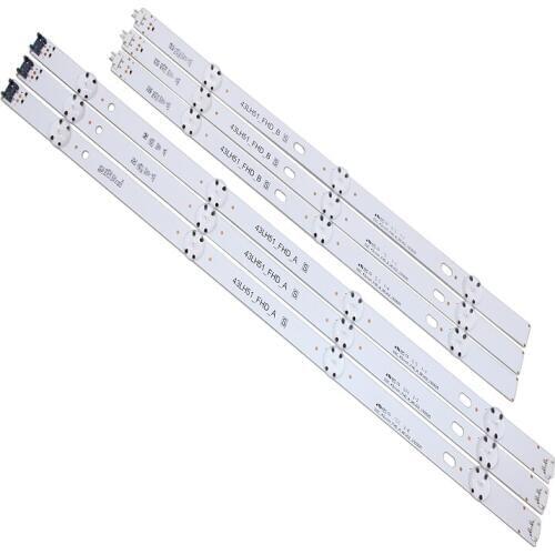 New kit 12pcs LED backlight Strip for LG 43LH5700 43LH51_FHD_A 43LH51_FHD_B SSC_43inch_FHD_A_REV02_150925 SSC_43inch_FHD_B