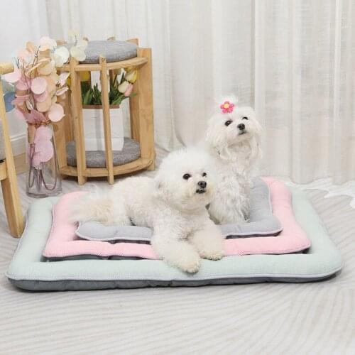 Pet Dog Bed Nest Pure Color Kennel Breathable Dogs Cotton Bed House Pets Product for Small Medium Pets Warm Pet Mat Bed