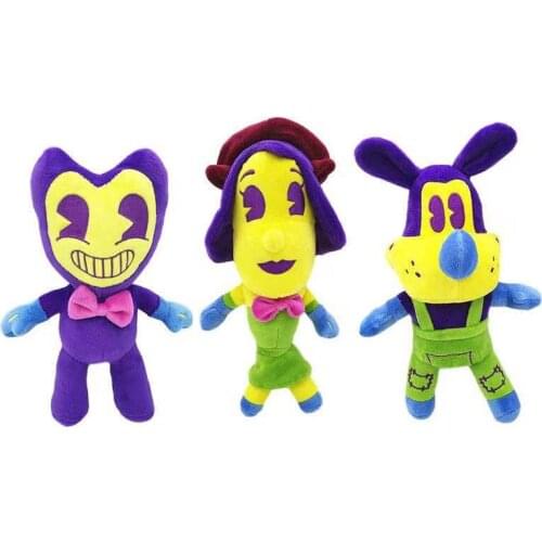 Plush Toy Cartoon Horror Game Bendy Doll And Ink Machine Stuffed Soft Toy Dolls Birthday Gift 30cm
