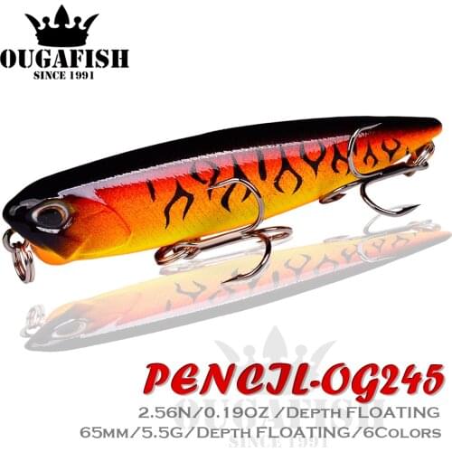 Pencil Fishing Lure Weights 5.5g Mino Floating Top Water Baits Isca Artificial Wobbler Saltwater Lures Pesca Perch Fish Tackle