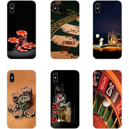 The Luxury Poker Casino Transparent TPU Shell Cover For Huawei G7 G8 P8 P9 P10 P20 P30 Lite Mini Pro P Smart Plus 2017 2018 2019