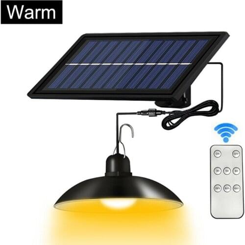 4Types LED Solar Pendant Hanging Light Panel Powered Lamp Garden Yard Shed Lighting Ceiling Porches Solar Pendant Light
