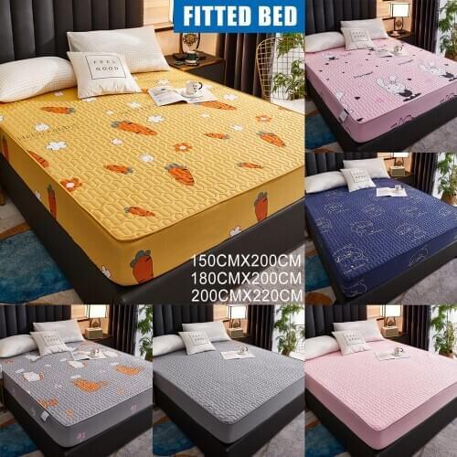 Waterproof Mattress Protector Bedspread Dustproof Padded Thicken Warm Bed Sheet Bedspread GQ