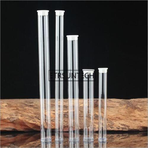100pcs Acrylic Clear Incense Tube 5g Incense Sticks Thickening Barrel Storage Box Package Gift Boxes