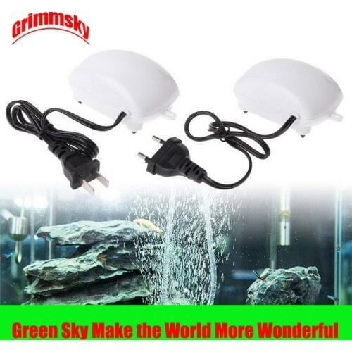 2.5W EU/US Plug 1.8L/Min Fish Tank Oxygen Increasing High Performance Noiseless Small Ultra Silent Oxygen Pump Fishing