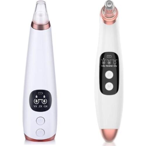 2 Pcs Blackhead Remover Face Deep Nose Cleaner Pore Acne Pimple Removal Vacuum Suction Facial Diamond Beauty Clean Tool