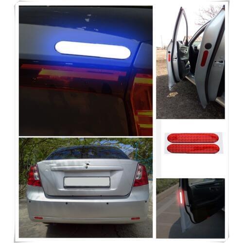 2 pieces / set of door stickers reflective belt signs warning security for Fiat 500X Argo 500L 124 Tipo Qubo Panda Mobi