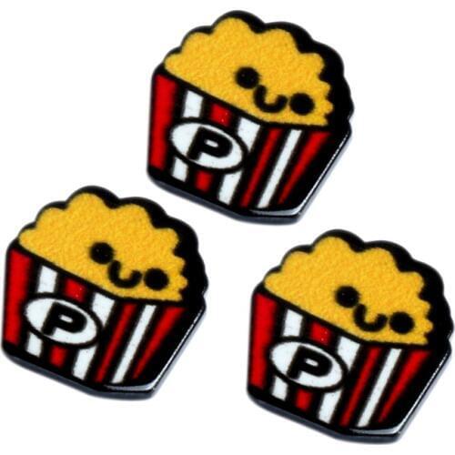 30Pcs Acrylic Bear Cakes Decoration Crafts Cabochon Flatback Scrapbooking For Embellishments Kawaii DIY Accessories