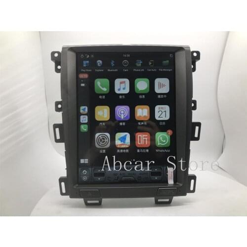 12.1 inch Tesla style Android 9.0 Car dvd player GPS Navigation For ford Edge 2007 - 2014 stereo multimedia radio PX6 CARPLAY