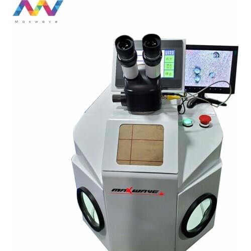 Factory price 200w golf head glasses jewelry laser spot welding /soldering machine for gold silver with CCD observation system
