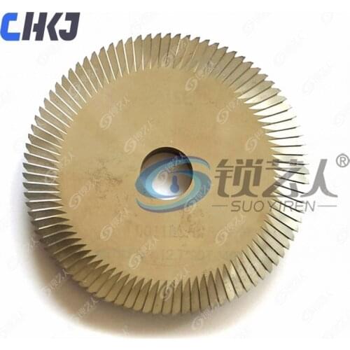 CHKJ Tungsten steel double-sided double angle cutter-0011B C.C. Key machine face milling cutter φ70x7.3xφ12.7x90Tx40°For Wenxing