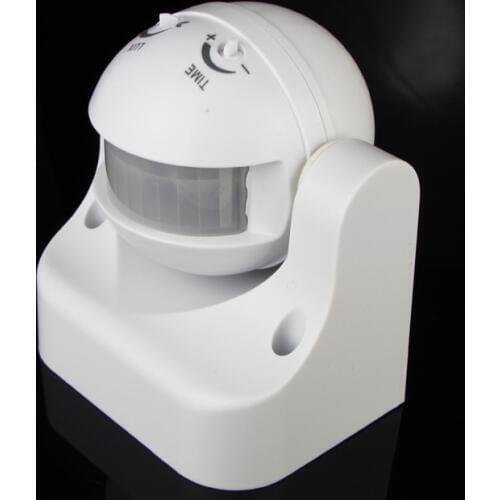 Hot sale 110-240V 50Hz 180 Degree Outdoor Security PIR Infrared Motion Sensor Detector Movement Switch 12 Meter distance