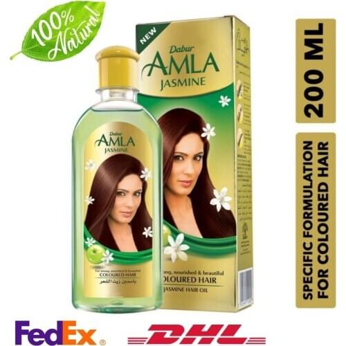Dabur Amla Hair Oil with Jasmine Extract 200ml Rapid Hair Growth Nourishing Prevent Hair Loss Oil Healthy Hair FAST DELIVERY