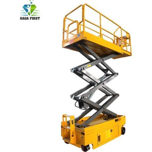 Mobile battery power self propelled scissor lift electric hydraulic scissor lift platform
