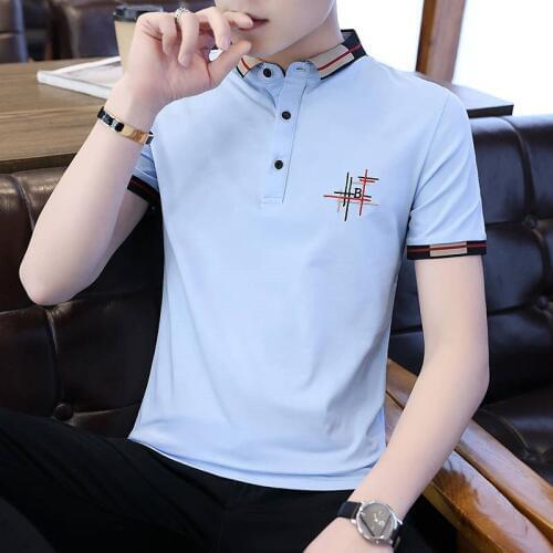 Fashion New Mens Polo Shirt Short Sleeve Cotton Male Shirt Sports polo Jerseys Golftennis Plus Size M-5XL Camisa Polos Homme
