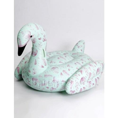 New adult tropical rain forest pattern inflatable floating bed, swimming ring mount, floating row inflatable island