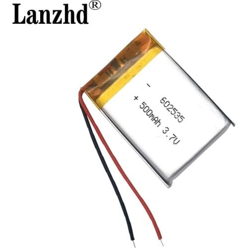 50PCS Rechargeable Li-polymer Lithium Battery 602535 3.7v 500mah Li-po Ion Battery Replacement Mini 602535 LI-ION Bateria