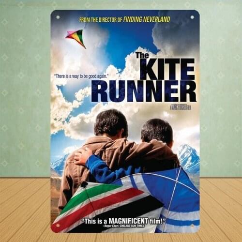 Kite Runner Movie Poster Series Tin Signboard Office Bar Fireplace Metal Tin Signboard Poster Board Bar Club Coffee House Wall