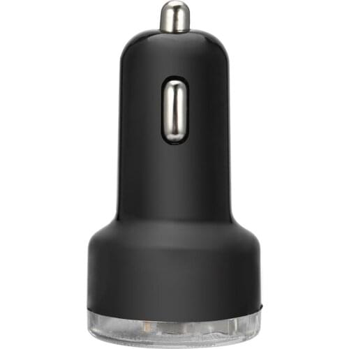 Portable Dual 2 Port Universal USB Car Charger Adapter For Iphone Newest Vehicle Cellphones USB Power Adapter