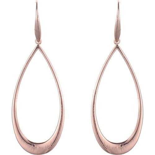 Retro earrings large Droplet shape golden geometric earrings for Women 2019 metal pendant earrings fashion jewelry