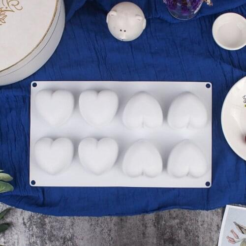 Silicone mold Mold for baking love Candles mousse solid baking tool DIY cake decoration mold Soap baking tools for cakes