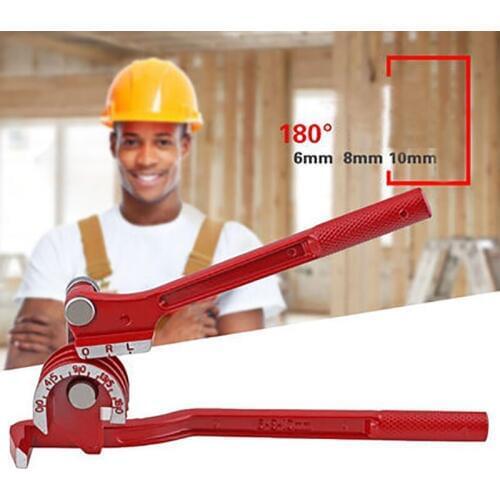 Prostormer 3 IN 1 Tubing Bender 6mm/8mm/10mm Forming Bending Bender Tool Pliers Manual Pipe Bender Aluminum Copper Pipe Bender
