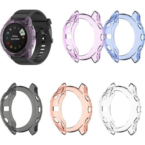 Ultra thin Case Cover Smart For Garmin 6X Smart Watch belt Soft TPU Protection Silicone Case For Fenix 6 6S 6X Pro Accessories